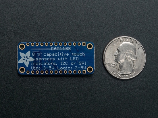 Touch switch/sensor capacitive CAP1188 breakout I2C/SPI - Adafruit 1602